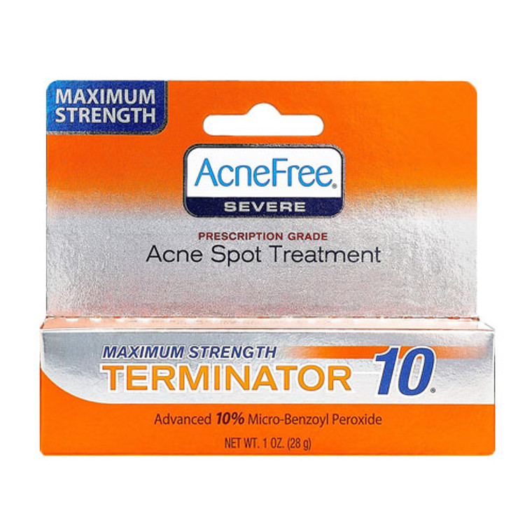 Acnefree Maximum Strength Acne Spot Treatment Plus Redness Control Terminator 10 - 1 oz