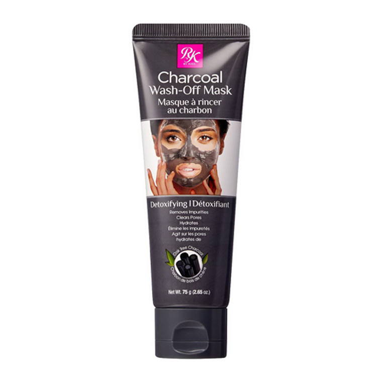 Kiss Rk Charcoal Wash Off Mask Tube for Face, 2.65 Oz