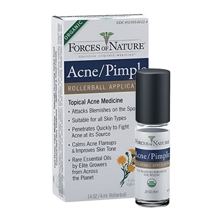 Forces Of Nature Acne Pimple Control Rollerball, 4 Ml