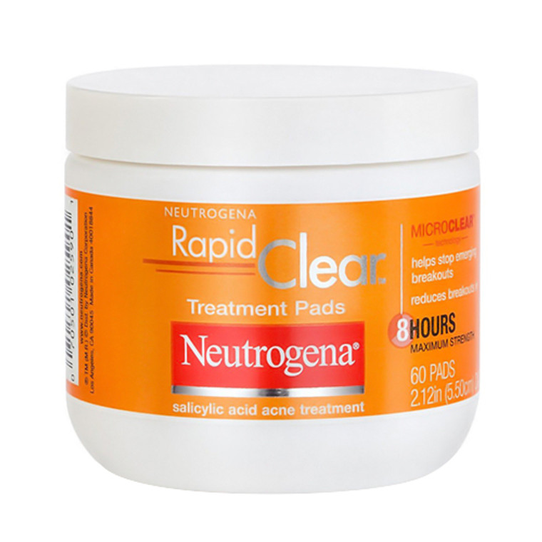 Neutrogena Acne Rapid Clear Daily Treatment Pads - 60 Ea
