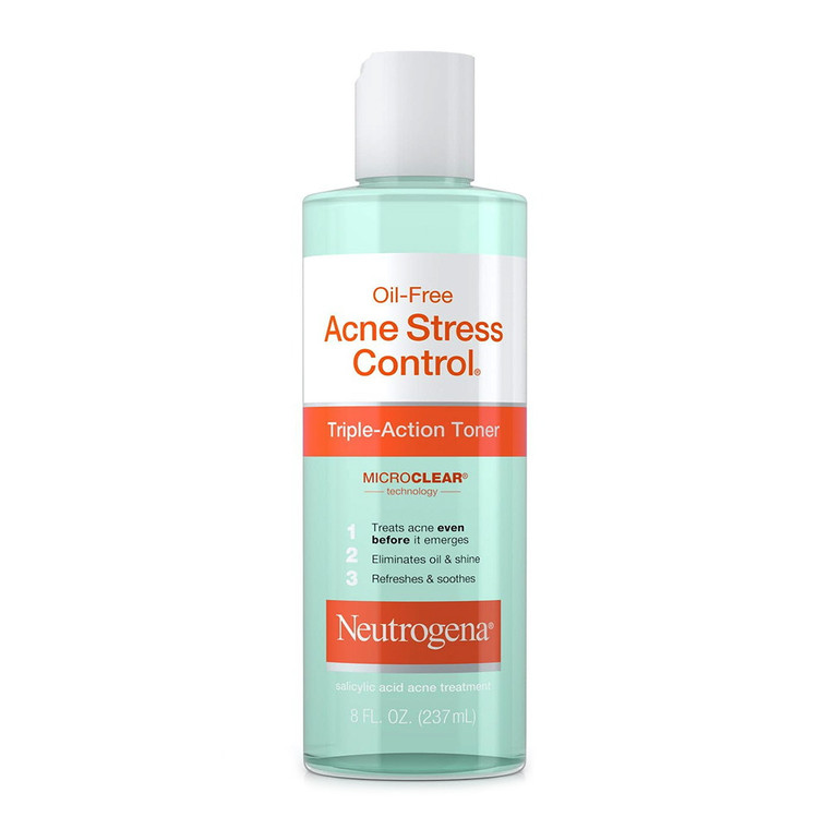 Neutrogena Oil-Free Acne Stress Control Triple-Action Toner - 8 Oz