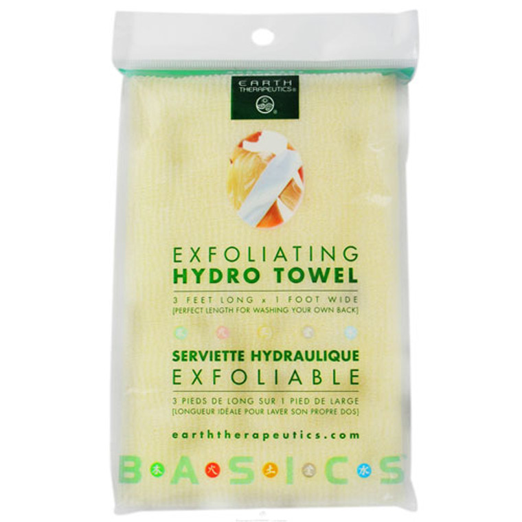 Earth Therapeutics Exfoliating Hydro Towel 3 Feet Long And 1 Foot Wide - 1 Ea
