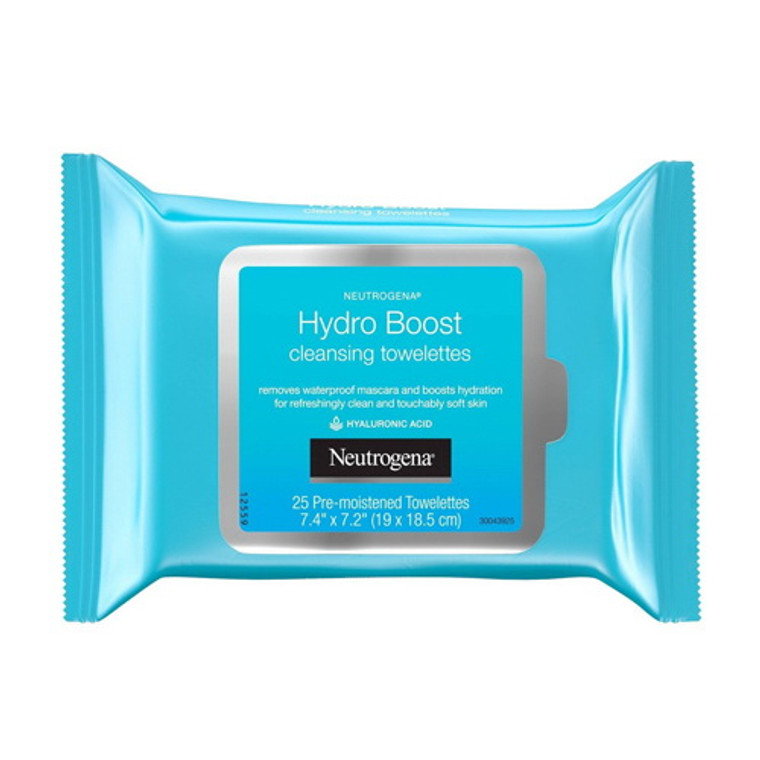Neutrogena Hydro Boost Facial Cleansing Towelettes, 25 Ea