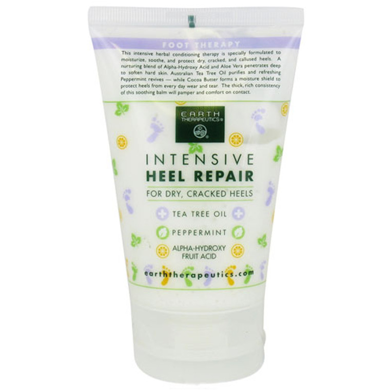 Earth Therapeutics Intensive Heel Repair Foot Therapy For Dry Cracked Heels, 4 Oz