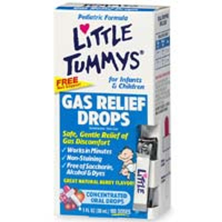 Little Tummys Gas Relief Drops For Safe, Gentle Relief Of Gas Discomfort - 1 Oz