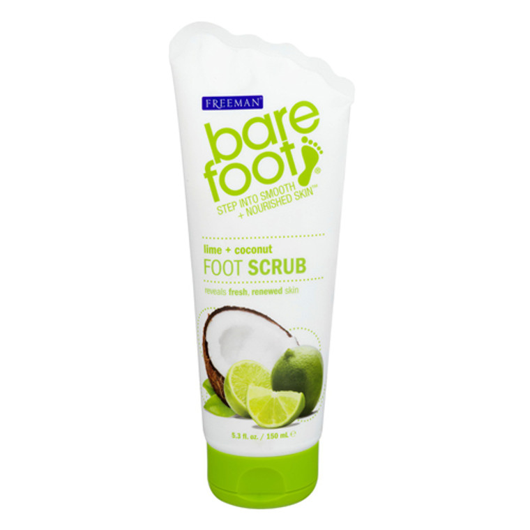 Exfoliating Lime And Coconut Foot Scrub By Freeman Barefoot, 5.3 Oz