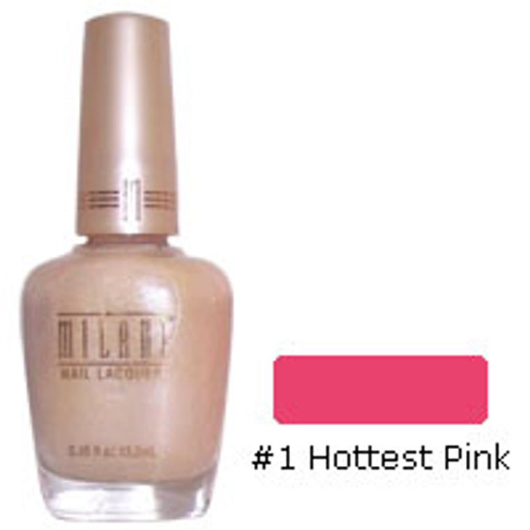 Milani Nail Lacquer, #1 Hottest Pink, 0.45 Oz - 1 Ea