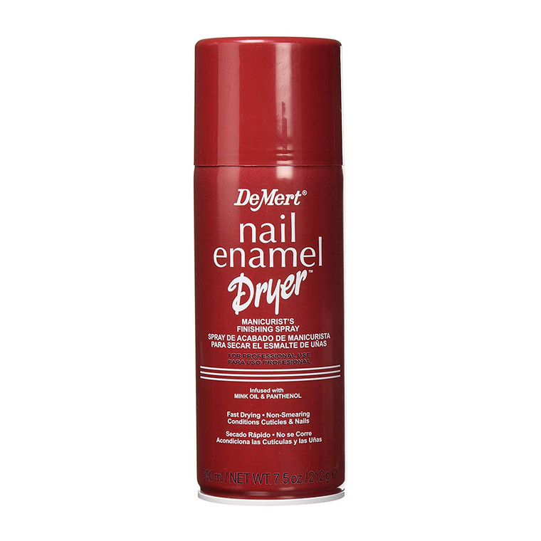 Demert Nail Enamel Dryer Manicurists Finishing Spray Infused With Mink Oil And Panthenol, 7.5 oz
