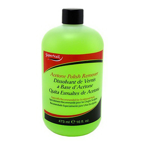 Super Nail Acetone Polish Remover, 16 Oz