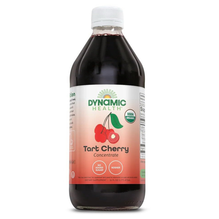Dynamic Health Certified Organic Tart Cherry Juice Concentrate, 16 Oz