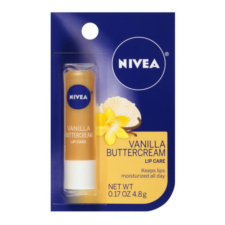 Nivea Lip Care Vanilla Butter Cream, 0.17 Oz