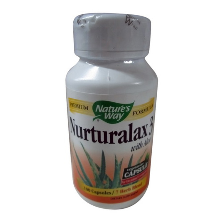 Natures Way Naturalax 3 With Aloe Vegetarian Capsules - 100 Ea