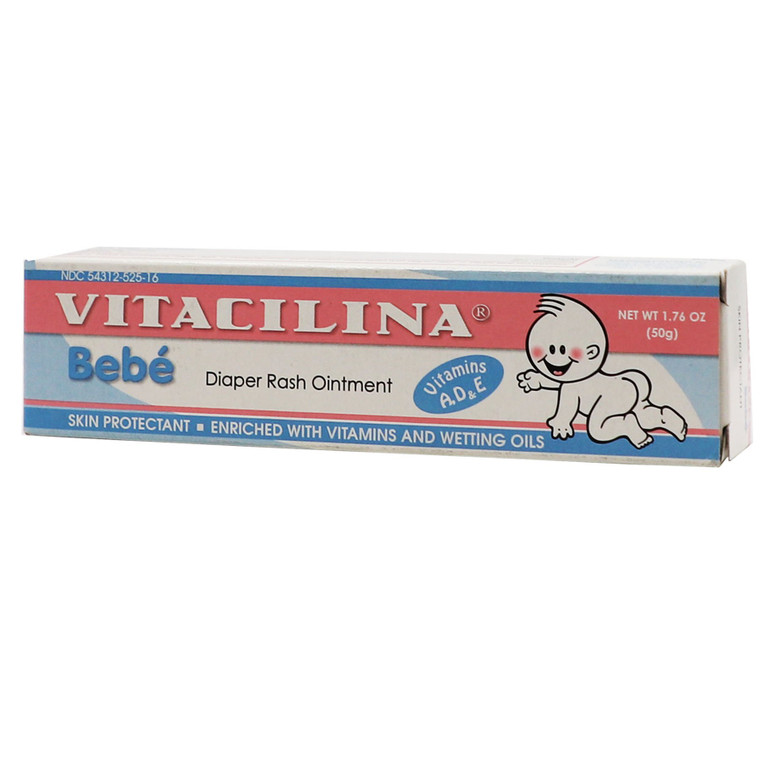 Vitacilina Bebe Diaper Rash Ointment, Skin Protectant, 1.76 Oz