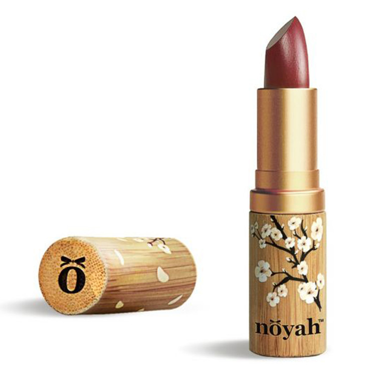 Noyah All Natural African Nights Lipstick for Hydrating and Nourishing Lips with Sultry Brick Red Color 0.16Oz (4.5g)