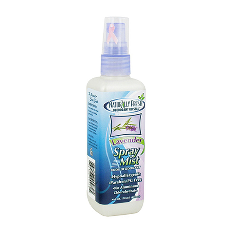 Naturally Fresh - Deodorant Crystal Spray Mist Body Lavender - 4 Oz.