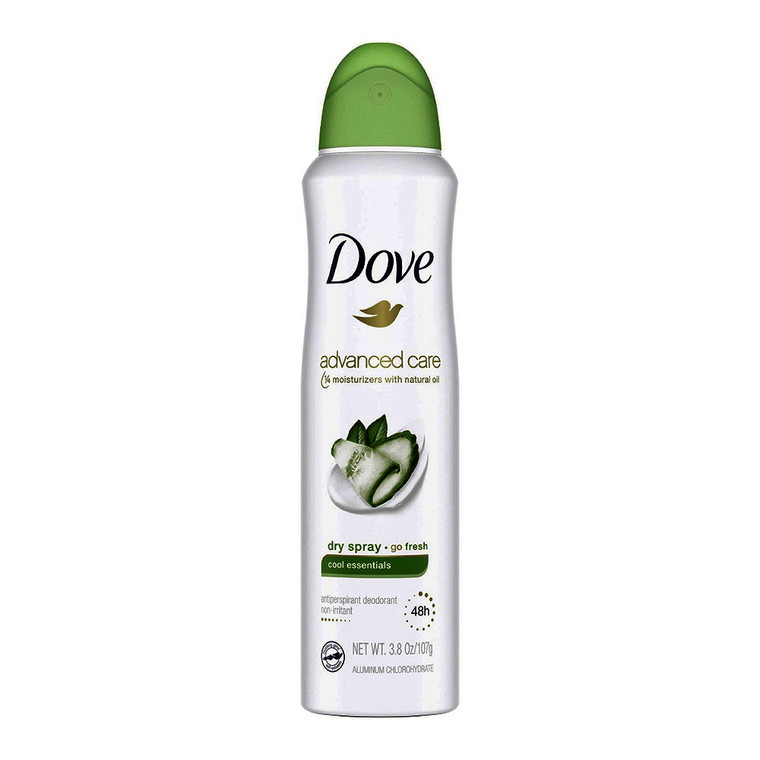 Dove Beauty Cool Essentials 48-Hour Antiperspirant & Deodorant Dry Spray, 3.8 Oz
