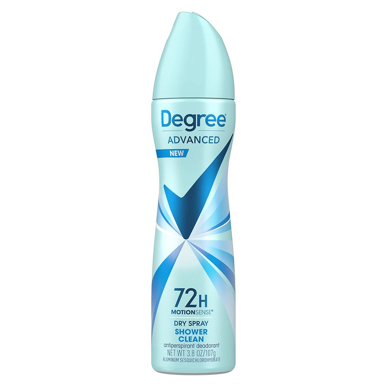 Degree Women Motionsense Antiperspirant and Deodorant Dry Spray Shower Clean 3.8Oz (107g)