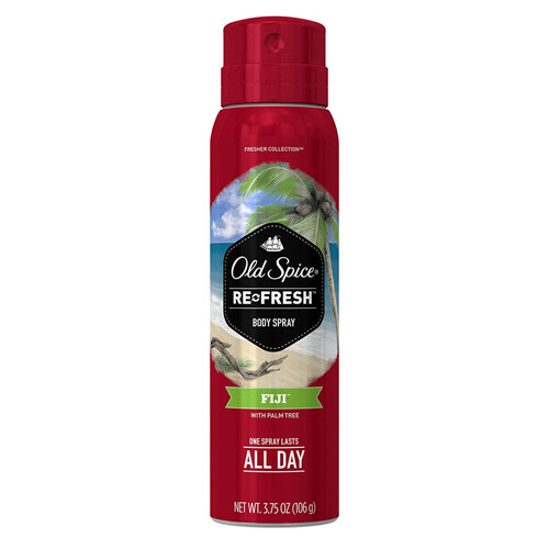 Old Spice Fresh Collection Fiji Mens Body Spray, 3.75 oz