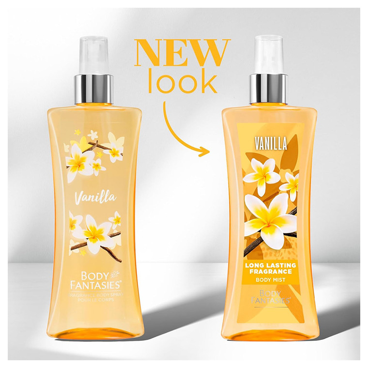 Body Fantasies Signature Fragrance Body Spray Vanilla Sweet Classic 8Oz (236ml)
