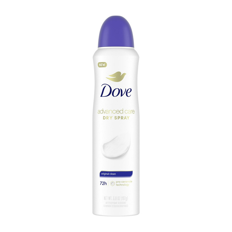 Dove Dry Spray Antiperspirant Deodorant Original Clean, 3.8 Oz