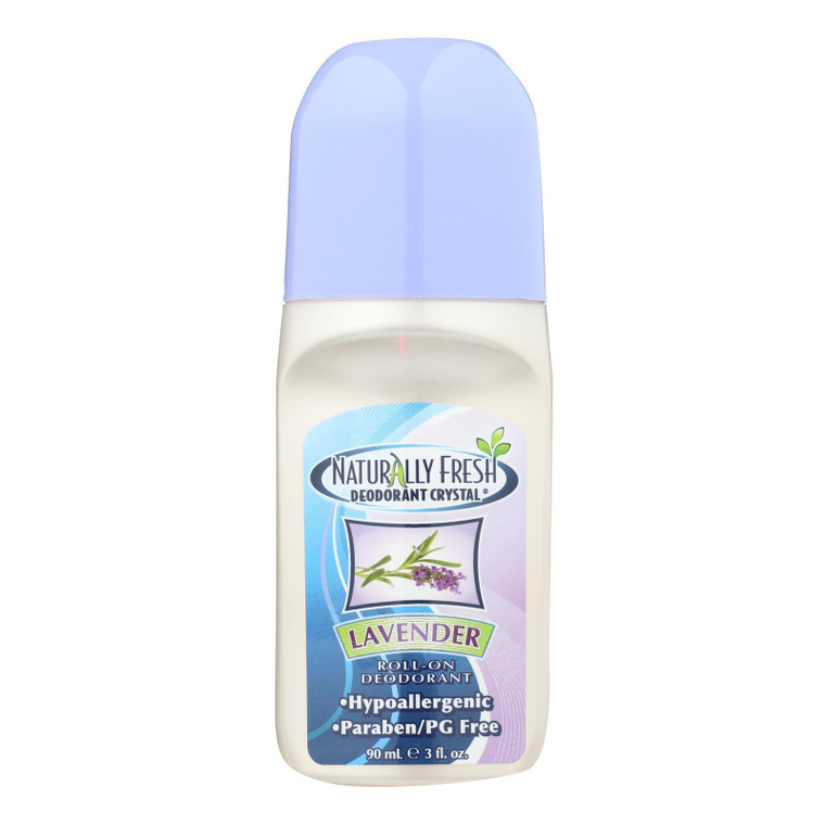 Naturally Fresh Deodorant Crystal Roll-On, Lavender, 3 Oz