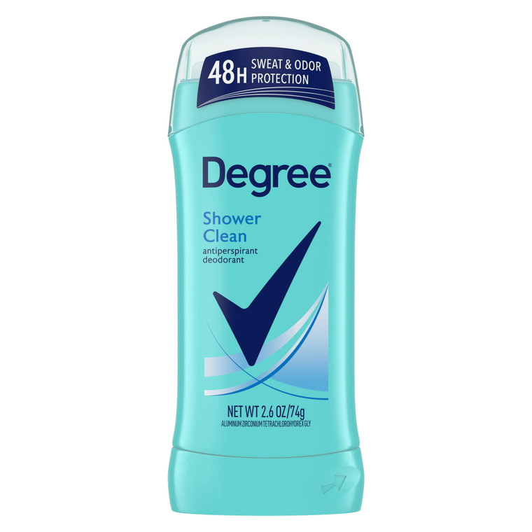 Degree Women Dry Protection Antiperspirant Deodorant, Shower Clean 2.6 Oz, 2 Ea