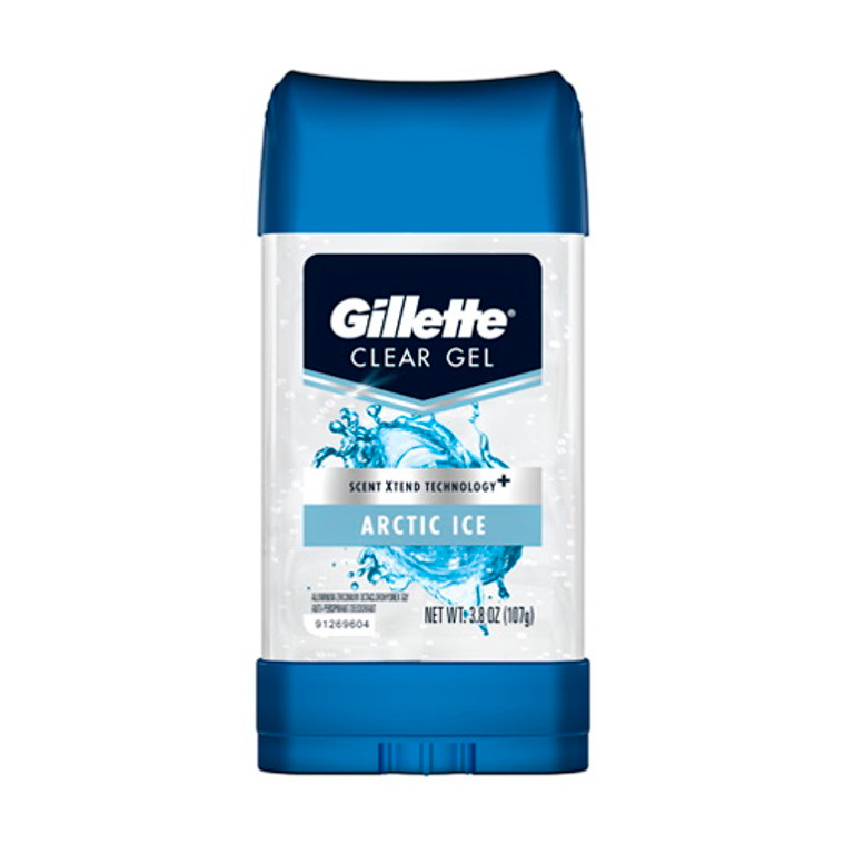 Gillette Arctic Ice Clear Gel Mens Antiperspirant and Deodorant, 3.8 Oz
