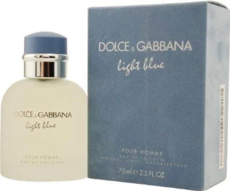 Dolce And Gabbana Light Blue For Men Eau De Toilette Spray - 2.5 Oz