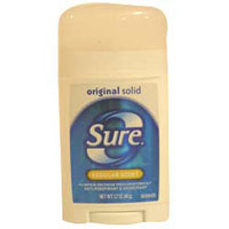 Sure Wide Solid Anti-Perspirant And Deodorant, Regular - 1.7 Oz