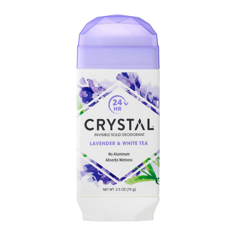 Crystal Invisible Solid Deodorant Lavender & White Tea, 3 Oz