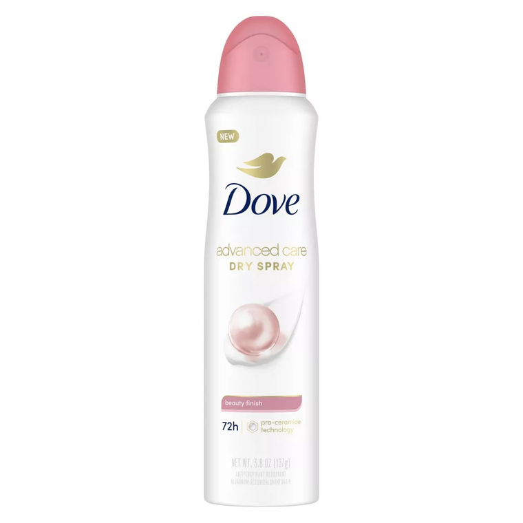 Dove Dry Spray 48-Hour Antiperspirant Deodorant Beauty Finish, 3.8 Oz