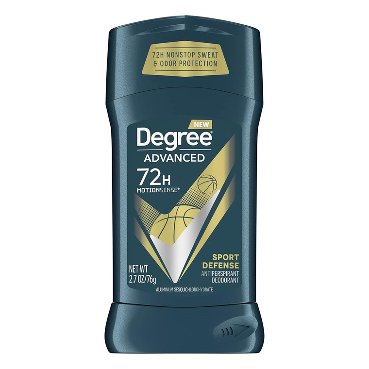 Degree Men Advanced Motion Sense Antiperspirant and Deodorant Sport Defense Sweat and Odor Protection Stick 2.7Oz (76g)
