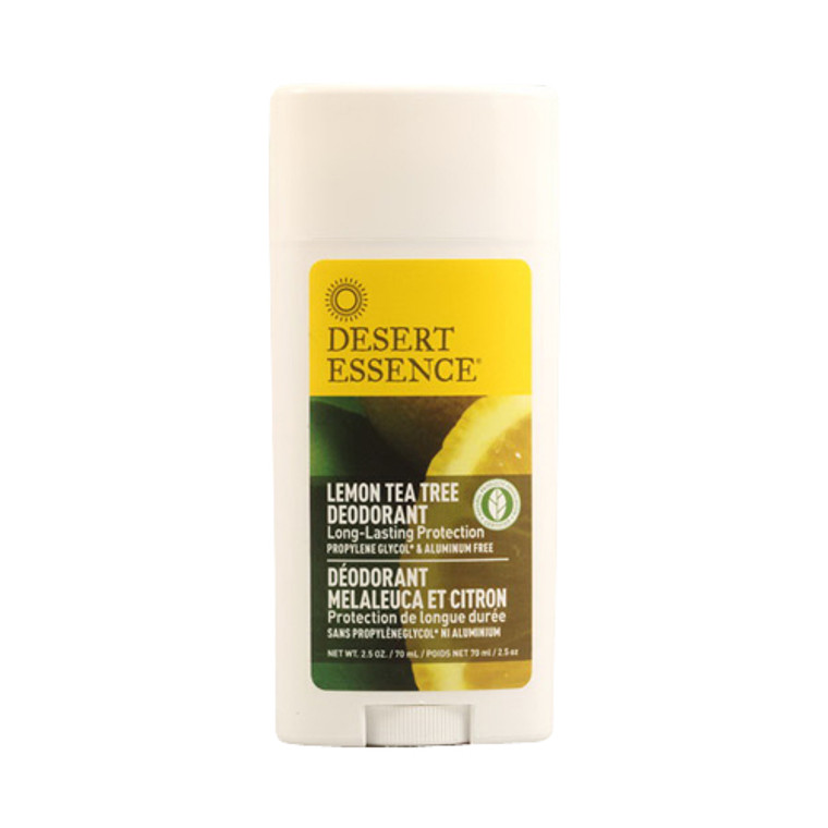 Desert Essence Lemon Tea Tree Deodorant - 2.5 Oz