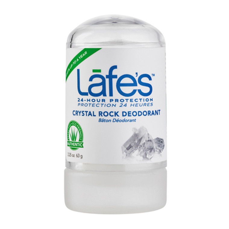 Lafes Natural And Organic Crystal Mini Deodorant Stick 2.25 Oz, 3 Pack