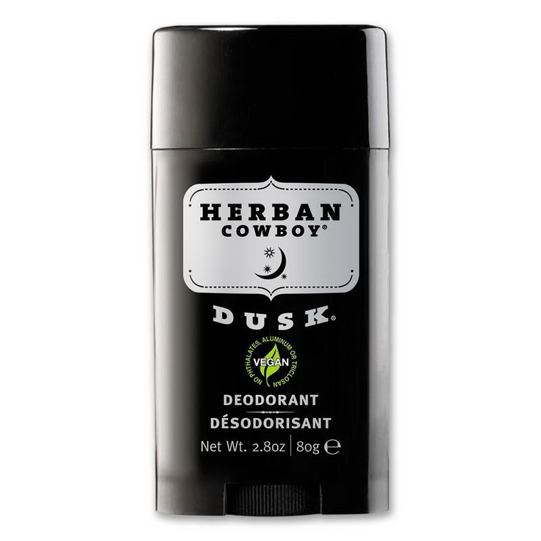Herban Cowboy Dusk Aluminum Free Deodorant Stick for Odor Control 2.8Oz (80g)