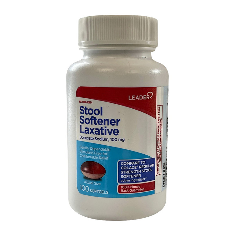 Preferred Plus Stool Softener 100 mg Docusate Sodium Softgels, 100 ea