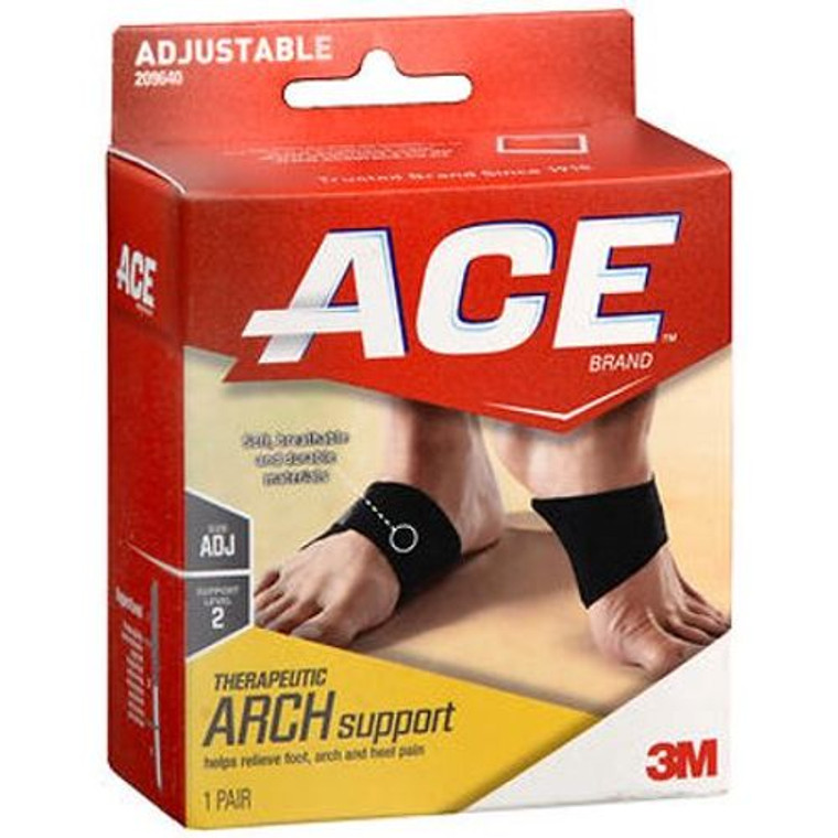 Ace Therapeutic Arch Support Moderate Black, 1 Pair