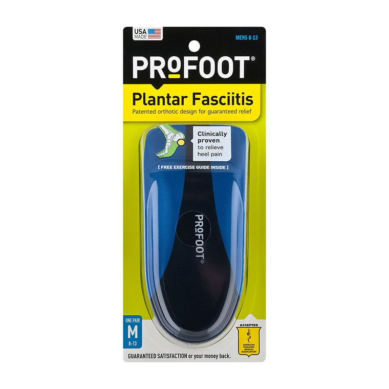 Profoot Plantar Fasciitis Insoles For Men - 1 Pair