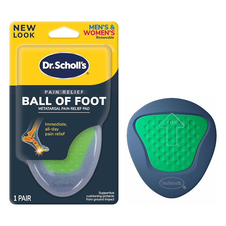 Dr Scholls Pain Relief Orthotics for Ball of Foot Pain Relief Pad 1 Pair with Shock Guard Technology 1Ea