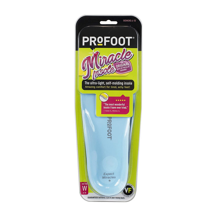 ProFoot Miracle Insoles For Women 6-10, 1 Pair
