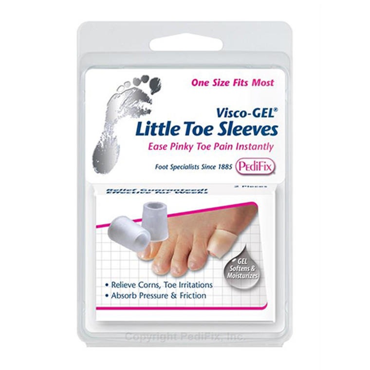 Pedifix Visco-Gel Little Toe Sleeves, Instant Pain Relief, 2 Ea