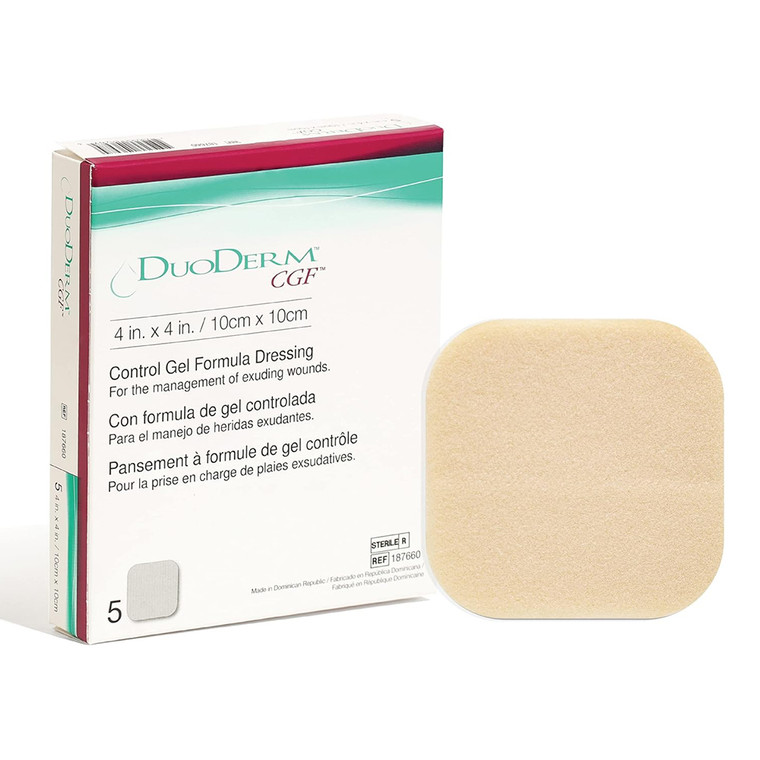 Duoderm Cgf Sterile Dressing, 4 Inchesx4 Inches - 5 Ea