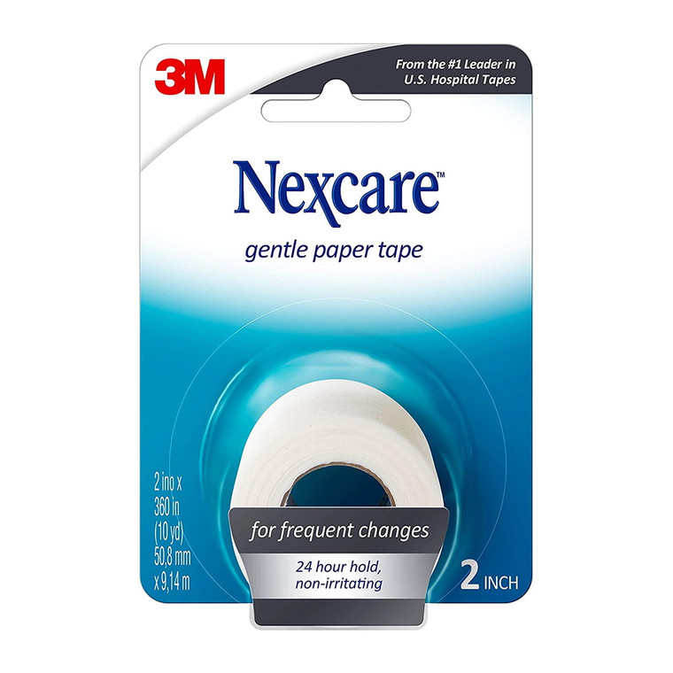 3M Nexcare Gentle Paper Tape, Non Irritating, 2 Inches by 10 Yrd, 1 Ea