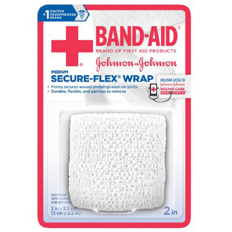 Band Aid Secure Flex Wrap, Medium 2 Inch X 2.5 Yards - 1 Ea