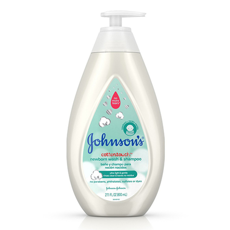 Johnsons CottonTouch Newborn Baby Wash and Shampoo, 27 Oz