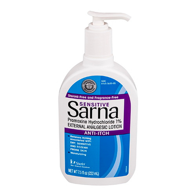 Sarna Sensitive Anti Itch Lotion with Pump, 7.5 Oz