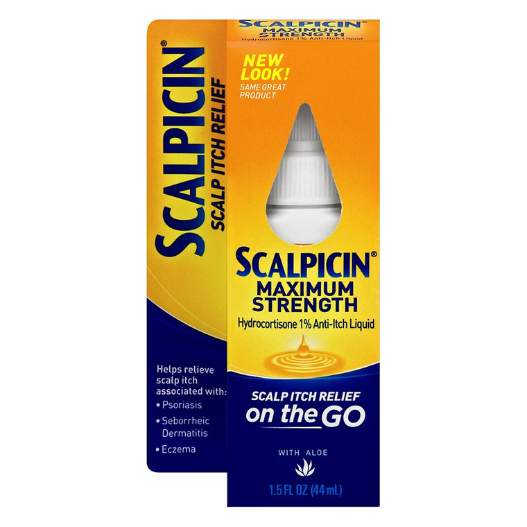 Scalpicin Anti-Itch Liquid, Maximum Strength, Clear Liquid, 1.5 Oz