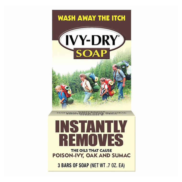 Ivy-dry Soap Instantly Removes Poison-ivy, Oak and Sumac, Pack Of 3, 0.7 Oz