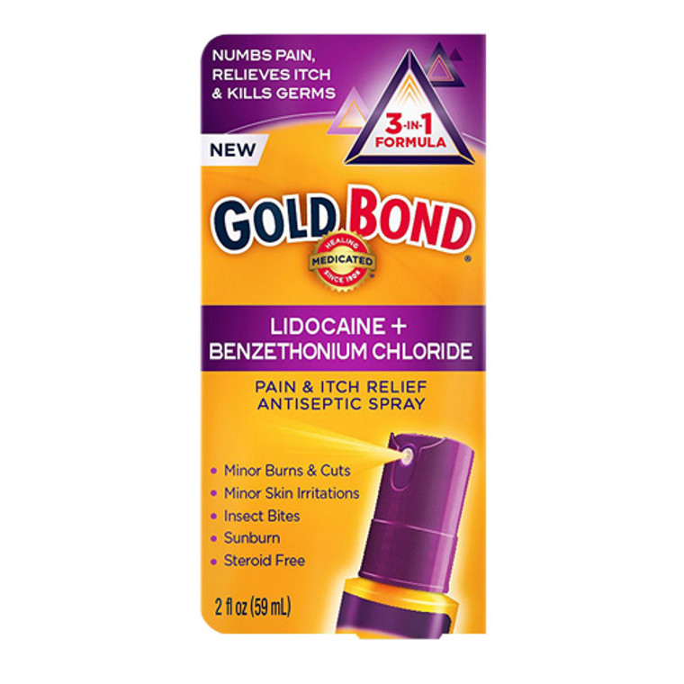 Gold Bond Pain And Itch Relief Antiseptic Spray, 2 oz