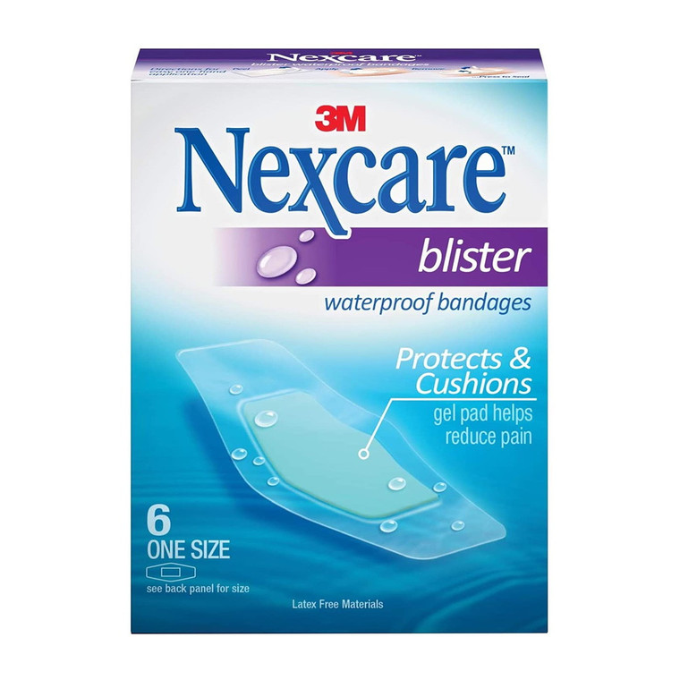 Nexcare Blister Waterproof Bandages, One Size, 6 Ea